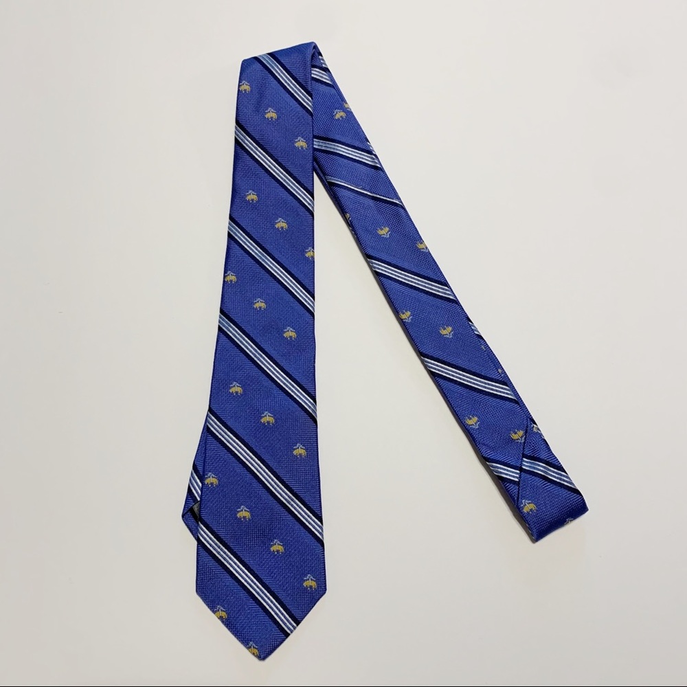 Brooks Brothers Fleece Blue Striped Tie